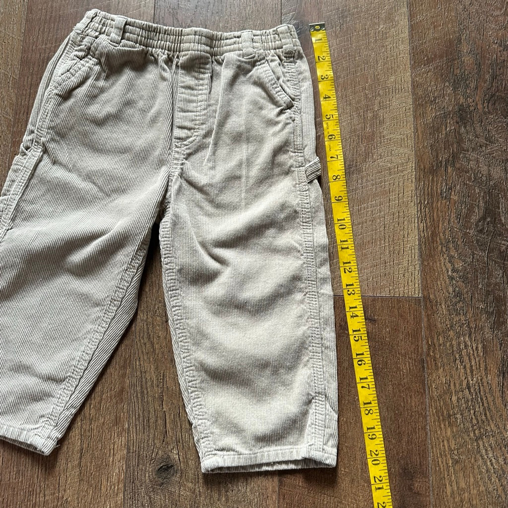 Boys OshKosh B'gosh Casual Corduroy Pants 24 Months Beige - Picture 5 of 10